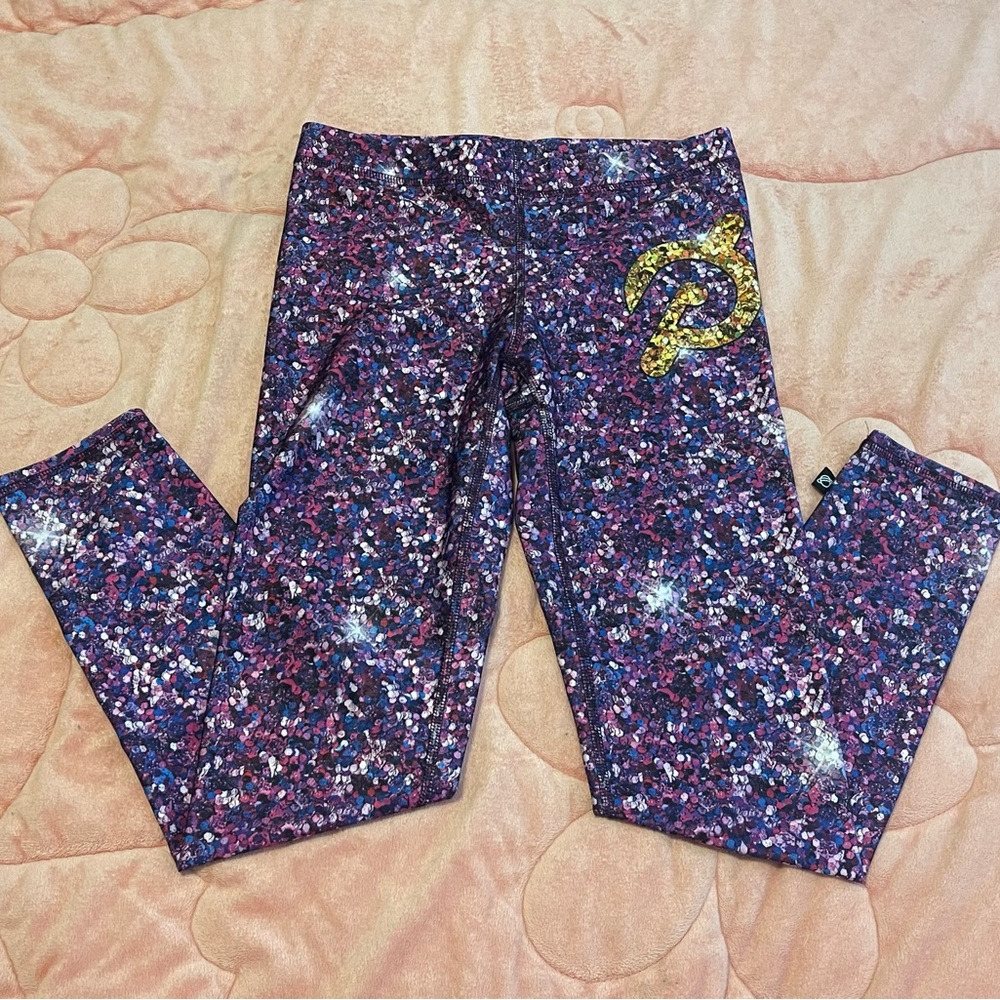 Peloton Sequin Print Leggings. Size M